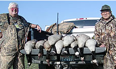 DropZone success in sun! Limits for 2 guys, plus guide (took pic) bagged 1 for his dinner!!!